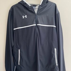 Men’s Under Armour hoodie wind breaker. Size Large